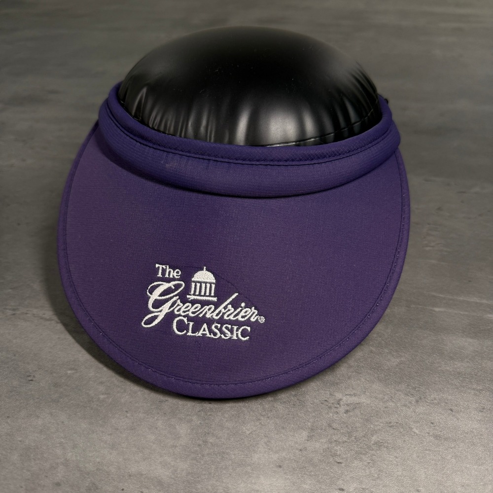 Ahead Kate Lord Golf Tennis Visor Hat Greenbrier Classic Womens Purple Sun Beach